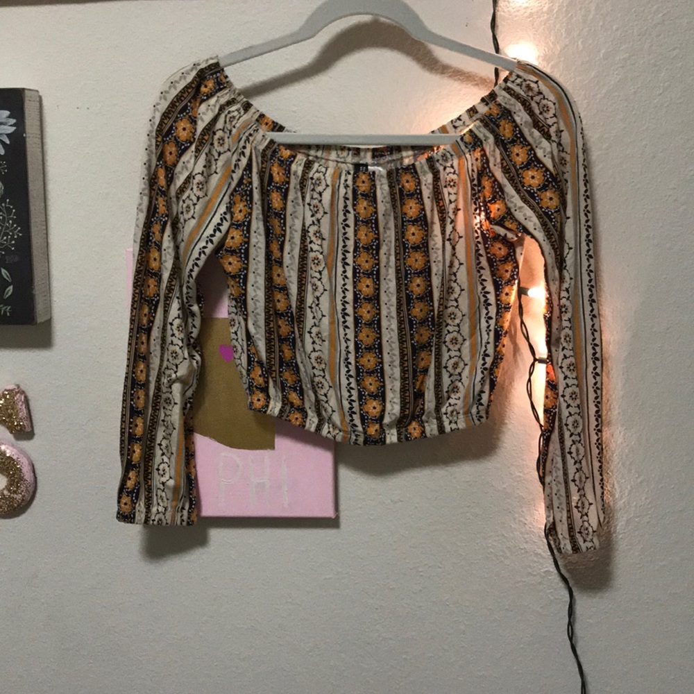 off the shoulder long sleeve